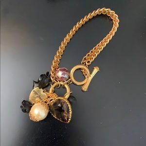 Betsey Johnson gold bracelet